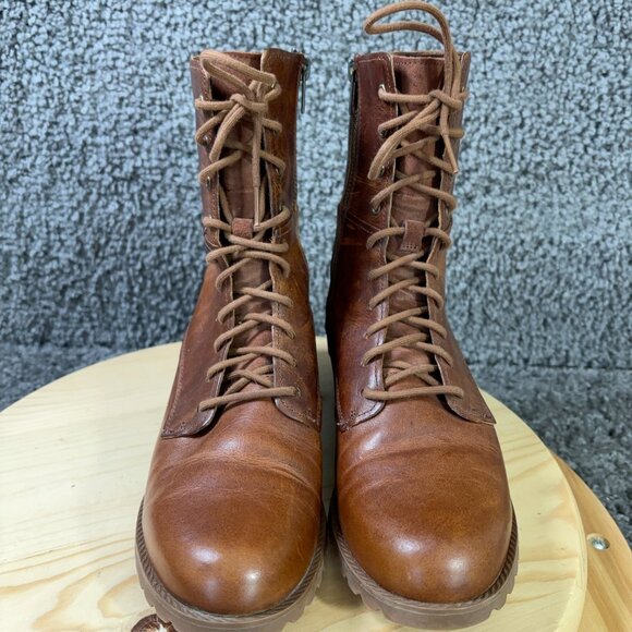 Timberland Banfield Mid Boots Womens Size 9 Brown Full Grain Leather Lace Up - Picture 2 of 8